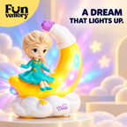 musical light-up crescent moon princess figurine