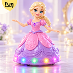 spinning dancing princess toy with lights