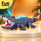 electric light-up walking crocodile toy